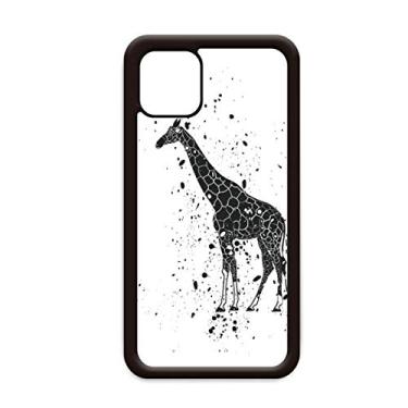 Imagem de Capa de girafa mexicana simples preta e branca para iPhone 12 Pro Max para Apple Mini Mobile Case Shell