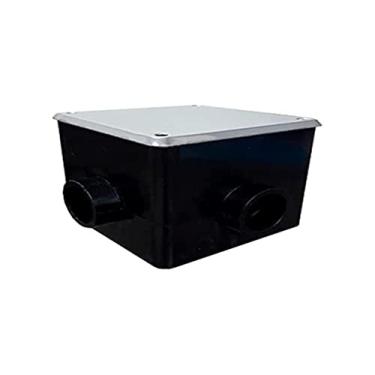 Imagem de Caixa De Passagem Quadrada Tampa Inox 08.0010 Brustec