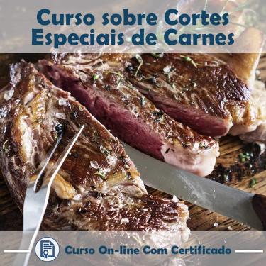 Imagem de Curso online em videoaula sobre Cortes Especiais de Carnes com Certificado + 2 brindes