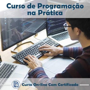 Imagem de Curso online em videoaula sobre Programação na Prática com Certificado + 2 brindes