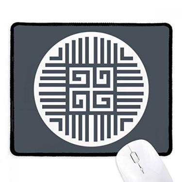 Imagem de Mousepad tradicional com símbolo da China Four Blessings Tapete de borracha para jogos