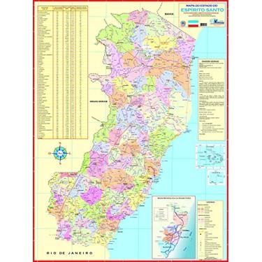Imagem de MAPA DO ESTADO DO ESPÍRITO SANTO - POLÍTICO