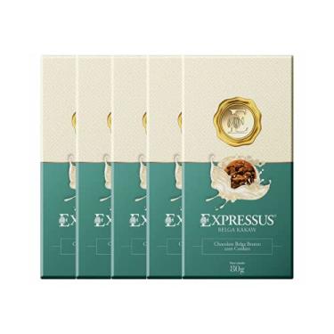 Imagem de Kit 15 Barras De Chocolate Belga Branco com Cookies