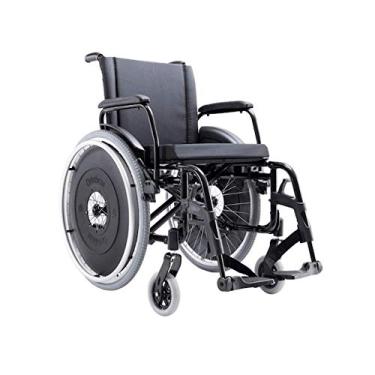 Imagem de Cadeira de Rodas Manual Dobrável em Alumínio modelo Avd Alumínio - Ortobras-44x40x40cm-Preta