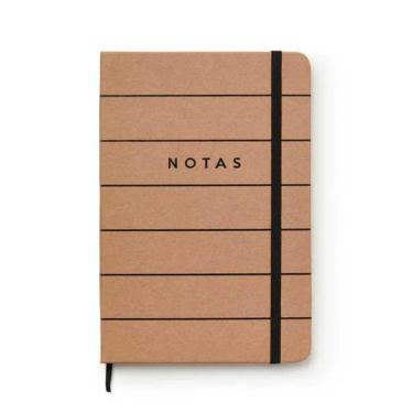 Imagem de Caderneta Caderno Bujo Kraft Pautada 14 x 21cm 80g/m² 160 folhas Cicero