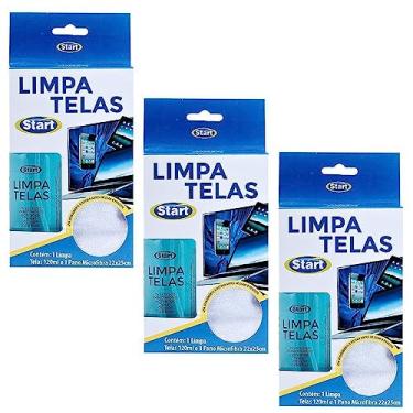 Imagem de Kit 3 Limpa E Desengordura Telas Celular Tablet Notebook Gps
