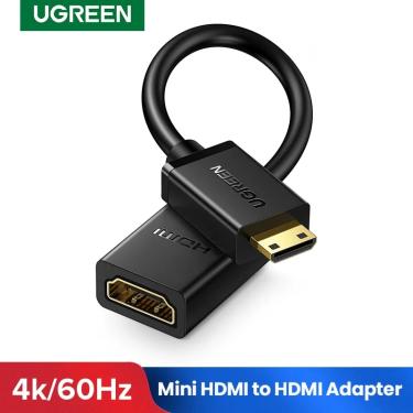 Imagem de Ugreen-adaptador mini hdmi para hdmi  cabo 4k  compatível com framboesa pi zerow  filmadora  laptop