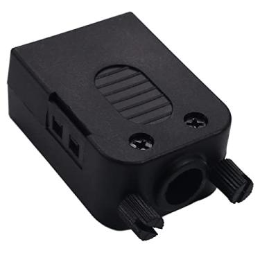 Imagem de Bettomshin Conector de placa de breakout D-sub DB9 com caixa 9 pinos 2 fileiras fêmea RS232 porta serial sem solda adaptador de bloco de terminal com parafusos de polegar 1 peça