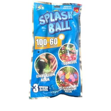 Imagem de Kit 3 Pacotes com 100 bexigas cad- Balão P/Encher De Água Splash Ball Fato Toys
