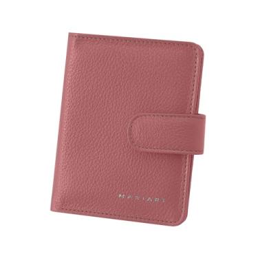Imagem de Carteira Feminina de Couro Bovino Legítimo p/Cartões, RG, CNH, Moedas e Cédulas Abertas Mariart 175N (Blush)