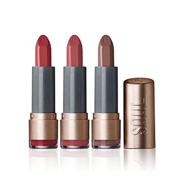 Imagem de Eudora Kit 3 Batons Soul Kiss Me Hidratante Avelã + Rosa Atitude + Castanho Passarela