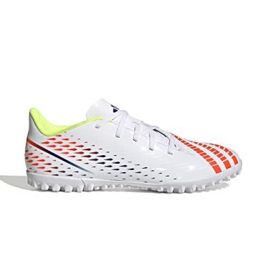 Imagem de Chuteira Society Adidas Predator Edge.4 Masculino - Branco e Amarelo (br_footwear_size_system, adult, numeric, numeric_42)