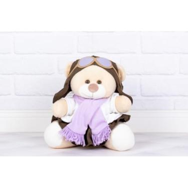 Imagem de Pelúcia Urso Classico Aviador Tedde 26 cm (LILAS)