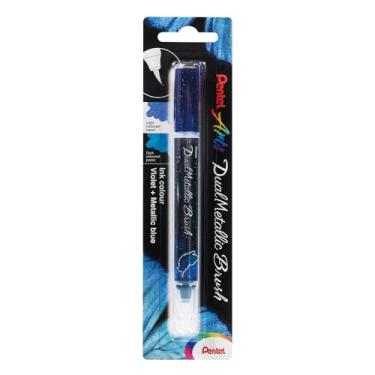 Imagem de Pentel Dual Metallic Brush-Violet/Metallic Blue -XGFHBPD-VX