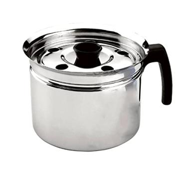 Imagem de Zanella Caneco Fervedor De Leite 1,5L Leiteira Em Aço Inox Com Tampa Antiderramamento