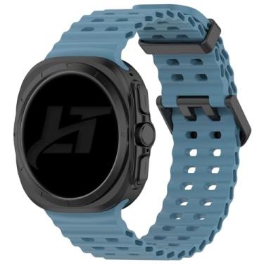 Imagem de Pulseira Ondas LTimports compativel com Galaxy Watch Ultra 47mm Sm-L705 / Sm-L705F LTE (LT-Azul-rock)