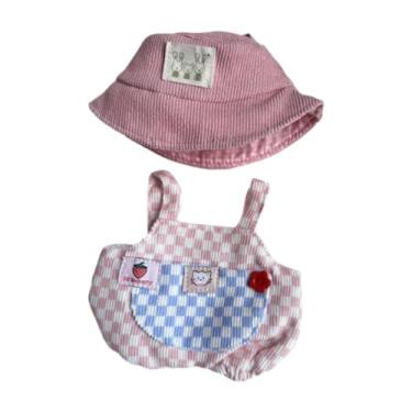 Imagem de Luwecf Adorável Roupa de Boneca de Pato para Brinquedo de Pelúcia de 15 Cm, Rosa