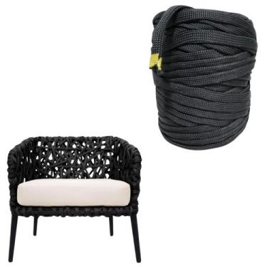 Imagem de Corda Náutica Tricô Chata Fio 10mm 87m 1kg Móveis Externos - JL Shop, 