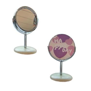 Imagem de Espelho de Mesa Giratorio 360º para Maquiagem 15cm - Mundial, Verde