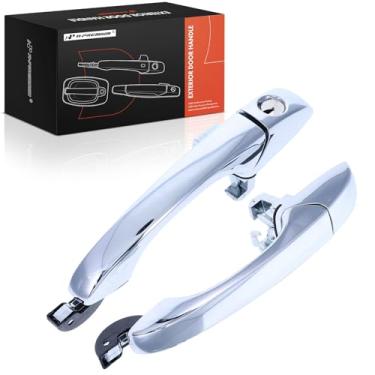 Imagem de A-Premium Maçanetas externas externas compatíveis com Dodge Grand Caravan, Journey, Avenger & Chrysler Town & Country, 200, Sebring & Volkswagen Routan & Ram C/V, Chrome, conjunto de 2 peças, lado