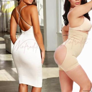Imagem de Calcinha Short Cinta Modelador Levanta Bumbum Natural - Ual - Prime Li