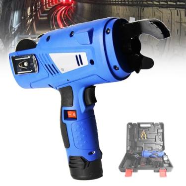 Imagem de 星姿 Conjunto de amarração de vergalhão 0,8S recarregável, máquina de amarrar vergalhão portátil com comprimento de fio ajustável, 10 engrenagens, faixa de amarração: 8-34 mm, 2 baterias, 1,06/1,36 kg,