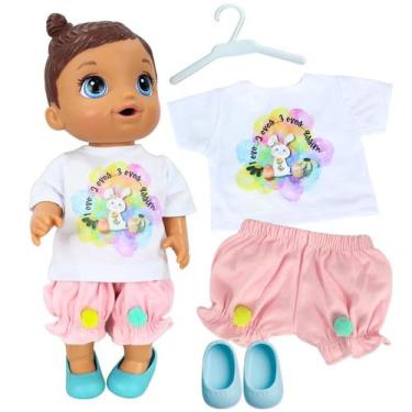 Imagem de Kit roupa boneca para baby alive - conjunto páscoa - 4 pçs - CASINHA 4