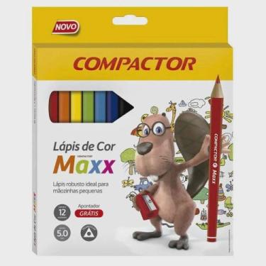Imagem de Kit lapis de cor compactor maxx c/12  002058000