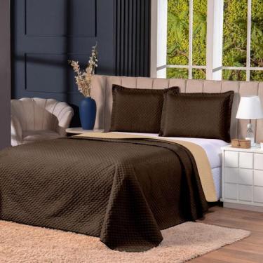 Imagem de Virol de Cima Dupla Face Cama Posta Toque Macio - DECORALAR, Queen, Ma
