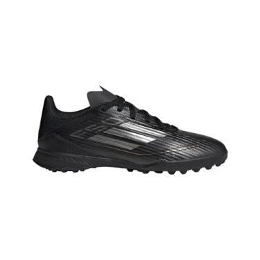 Imagem de adidas Tênis infantil unissex F50 League Turf, Preto/ferro metálico/dourado metálico, 13 Little Kid