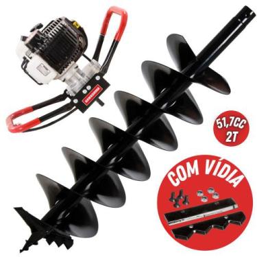 Imagem de Perfurador De Solo Kawashima ED52 Com Broca Resistente 80x20cm de Dupl