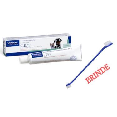 Imagem de Cet Pasta Dental Enzimática Virbac 70g + Escova Dental