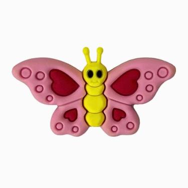 Imagem de Kit 50 Peças aplique Emborrachado Borboleta Rosa - RAE