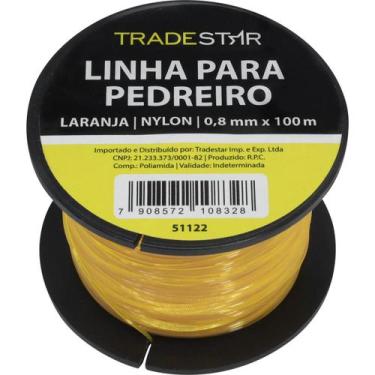 Imagem de Linha P/ Pedreiro Nylon Lisa 0,8MMx100M Lj C/2 Tradestar