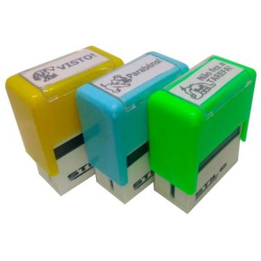 Imagem de Kit 03 carimbos automaticos stilo 20 - prof. i