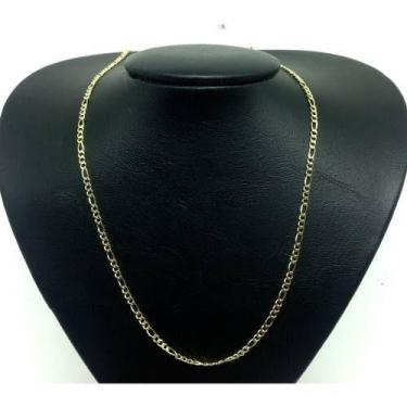 Imagem de Cordão Masculino Corrente 3x1 C/ Fecho Gaveta Folheado A Ouro 18k 3mm 