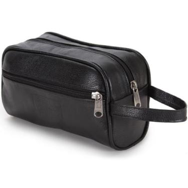 Imagem de Necessaire Estojo Bolsa Couro Masculino Feminino Organizadora Viagem C