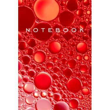 Imagem de Notebook | Red Bubbles Soap Suds Premium Designer Cover - Small (6 x 9in) 100 page Blank-Pages: Professional Sketchbook for Artists and Creatives