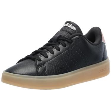 Imagem de adidas Tênis feminino Advantage 2.0, Preto/Cinza/Rosa Arenoso Met., 40