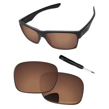 Imagem de PapaViva Lentes de substituição e chave de fenda para óculos de sol Oakley TwoFace OO9189, Cobre marrom, TwoFace