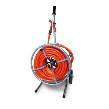 Imagem de Enrolador Tipo Carrinho De Mangueira Em Metal