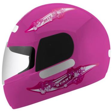 Imagem de Capacete Fechado Moto Mixs Start For Girls Feminino Segurança Conforto