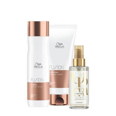 Imagem de Kit Wella Professionals Fusion Reflections Duo Oil Light 100 (3 Produtos)