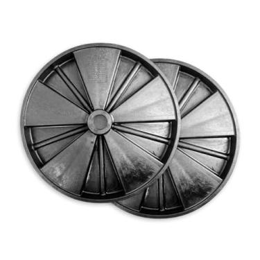 Imagem de Roda Plástica Preta Menegotti 30cm Para Betoneira Prime 150L Polipropileno Cód. 24110107-2 Unidades