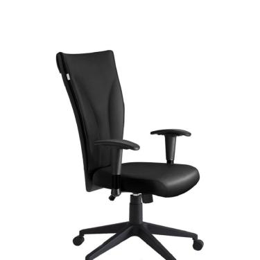 Imagem de Cadeira Presidente Be One Giratória com Braço Preto