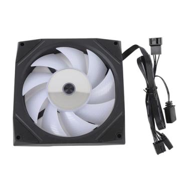 Imagem de PC Case Ventilador, 120mm Ventilador CPU Cooler Positivo 9 Lâmina ARGB Luz Sincronização Ventilador CPU Baixo Ruído 4 Pin PWM 5V 3 Pin 800RPM para 1800RPM CPU Cooler Refrigeração