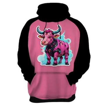 Imagem de Moletom Casaco Blusa Animais Cyberpunk Vaca Boi Bovinos  - Enjoy Shop,