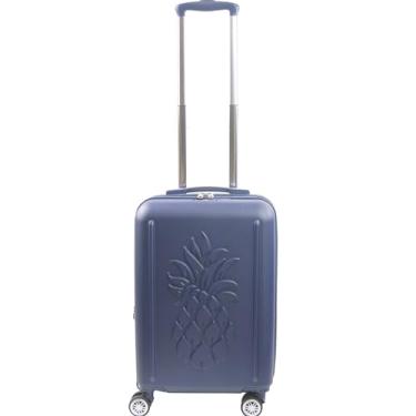 Imagem de FUL Tommy Bahama Mala de mão com rodinhas de 57 cm, malas rígidas com rodas giratórias, azul-marinho, Azul marino, Tommy Bahama Mala de transporte com rodinhas de 57 cm, com laterais rígidas e rodas