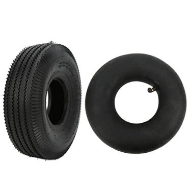 Imagem de Despeno de 4,10-3.50-4 Tubo de Tubo Interno, 2 Pacote de Serviço Pesado 4.10/3,50-4 Tubo de Substituição Com Haste de Válvula Dobrada para Triciclos Elétricos, Carrinhos,