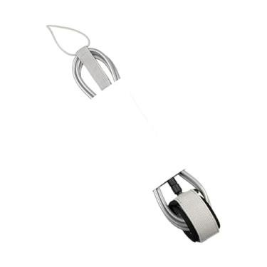 Imagem de Aymzbd Surfboard Leashangue corda elástica 244cm Comprimento da pulseira de pulseira Creça da tira da tira da placa de surf coleira para navegar em caiaque, Cinza